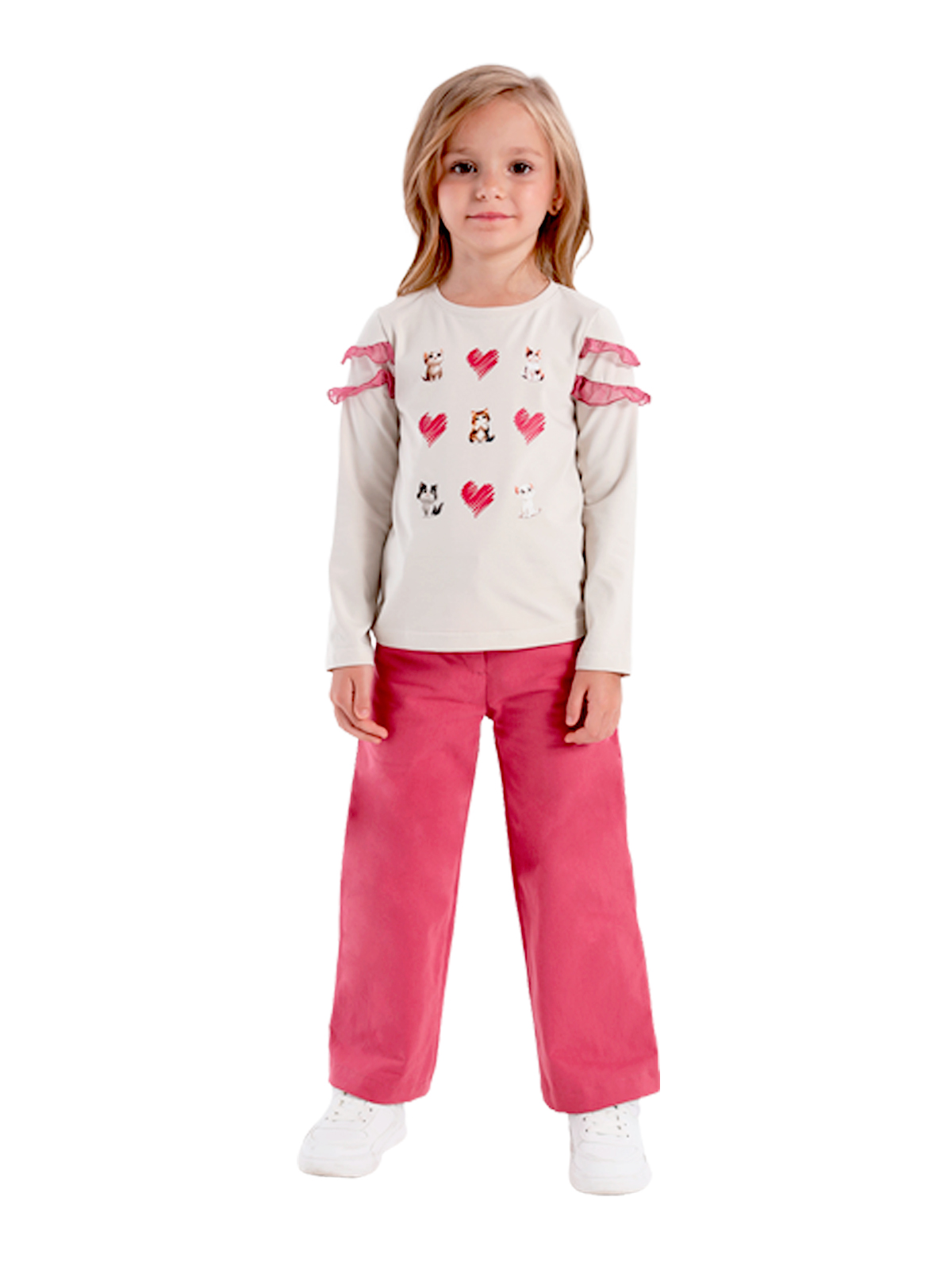 Брюки для девочки О57309 (розовый)