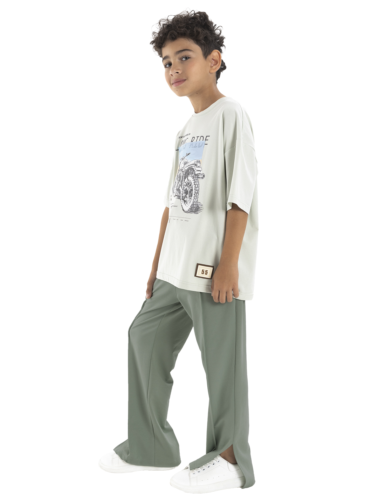 Брюки для мальчика О46950 (зеленый)