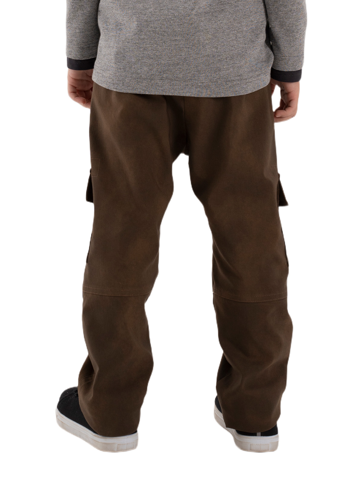 Брюки для мальчика О37184 (коричневый)