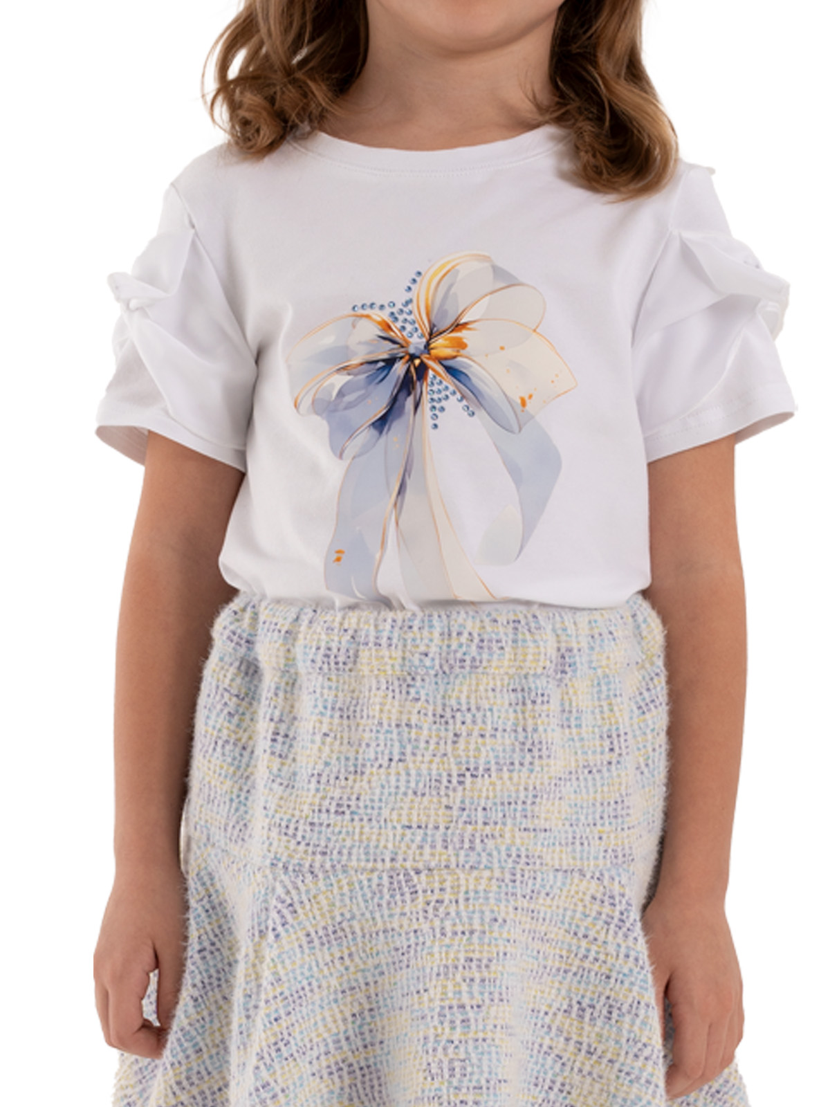 Джемпер для девочки О67193 (белый)