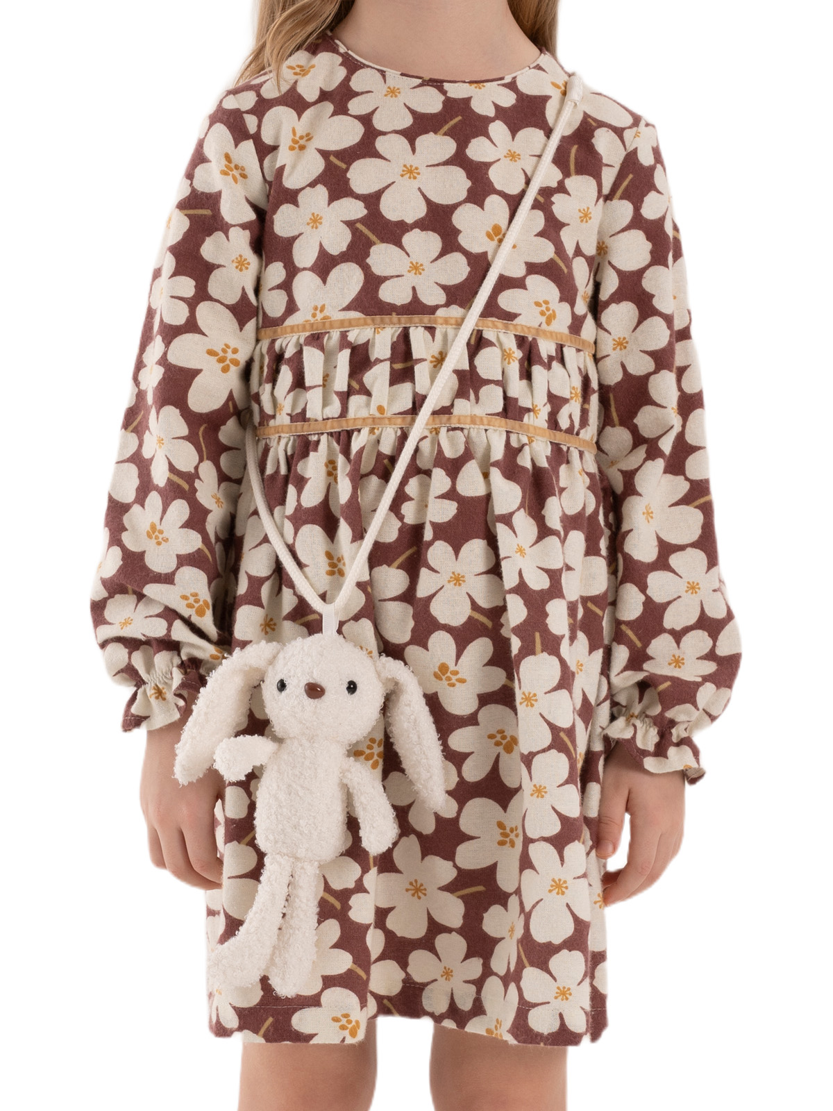 Платье для девочки О67134 (бордовый)