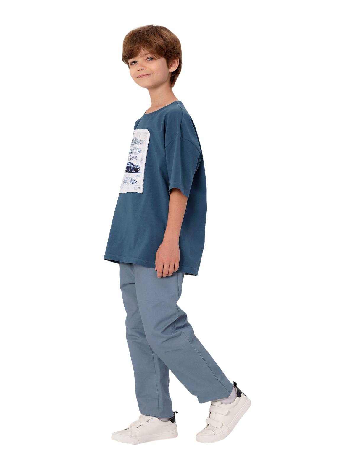 Джемпер для мальчика О47331 (деним)