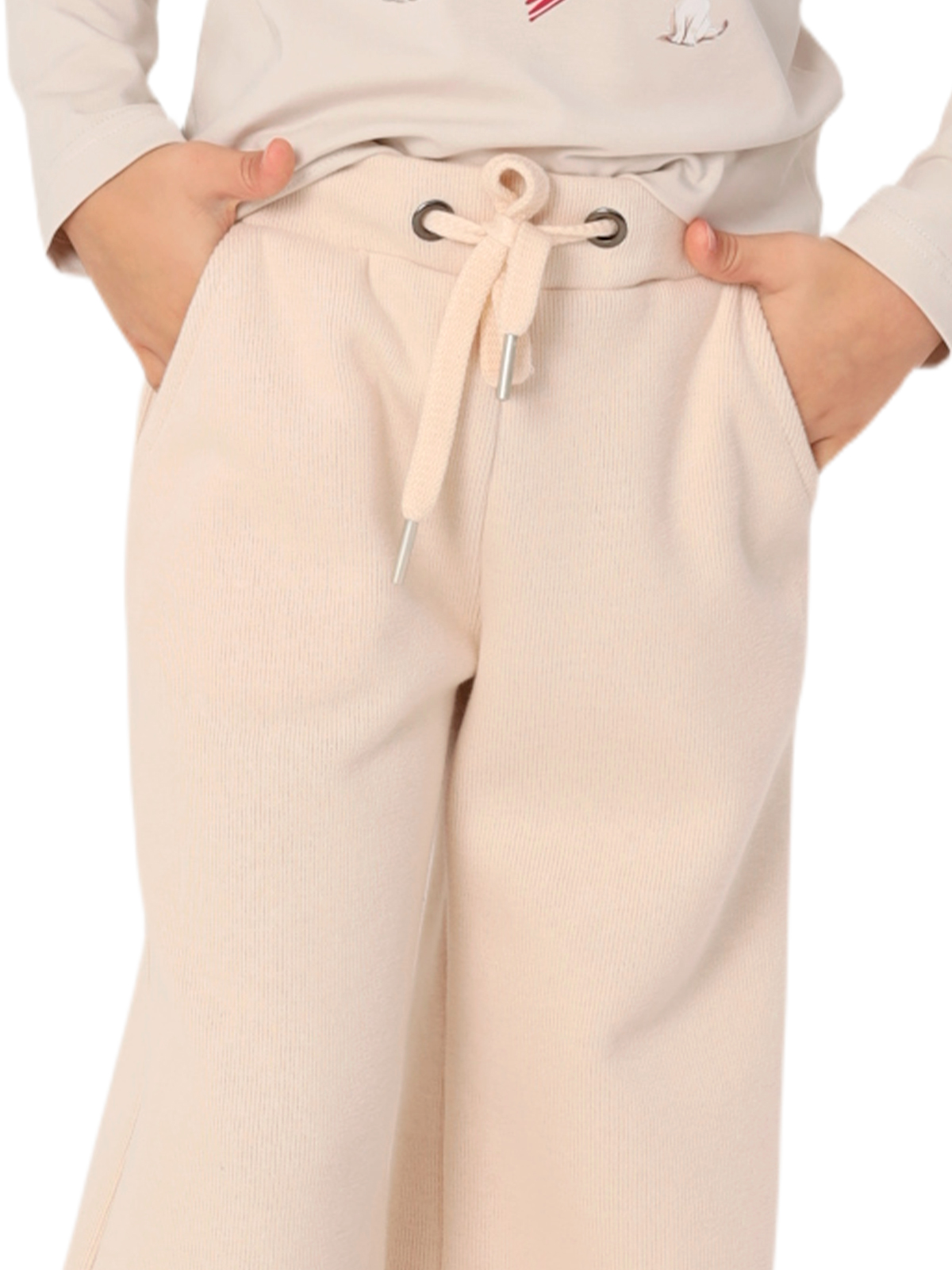 Брюки для девочки О57305 (бежевый)