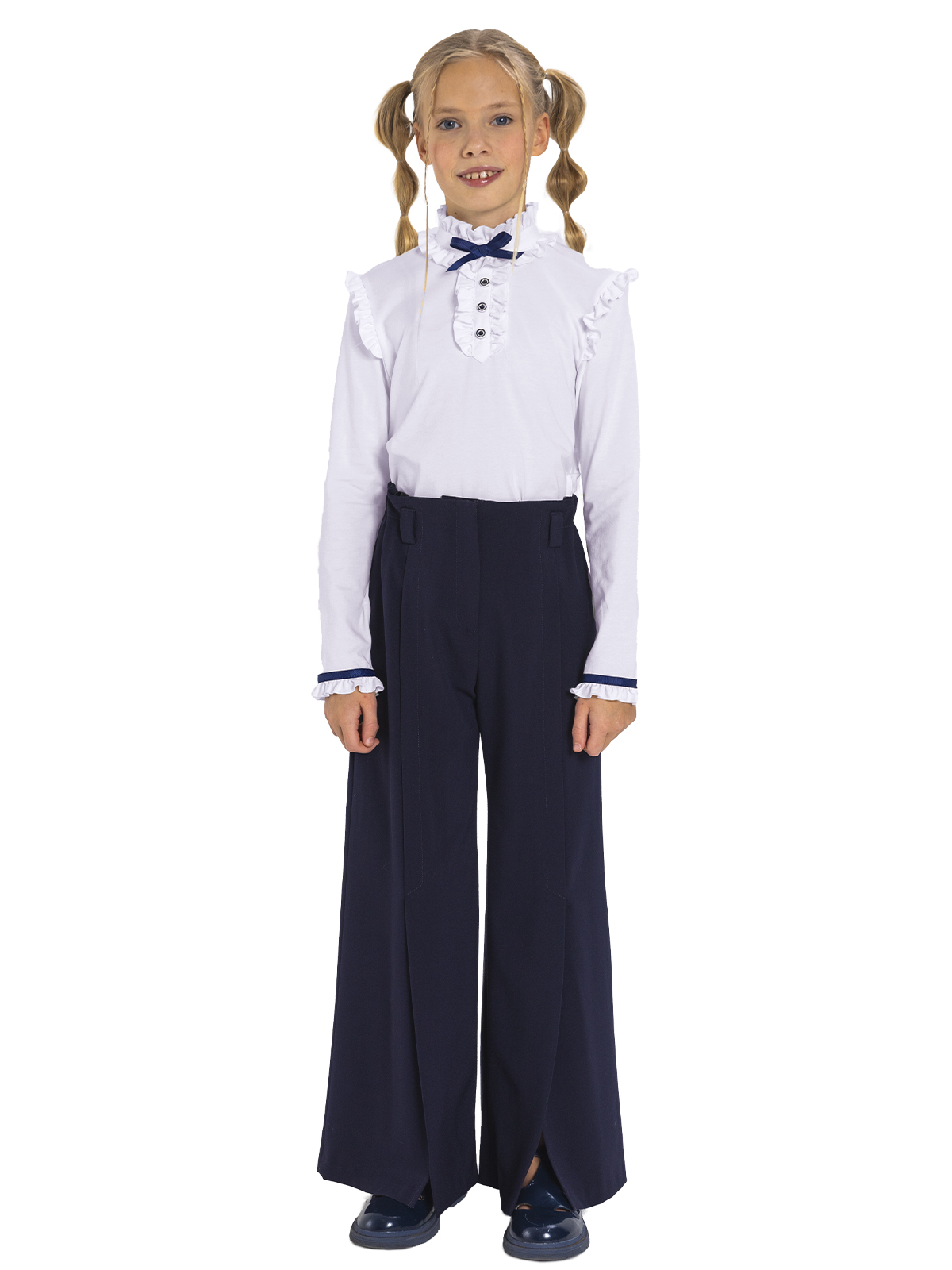 Блузка для девочки О76976 (белый)