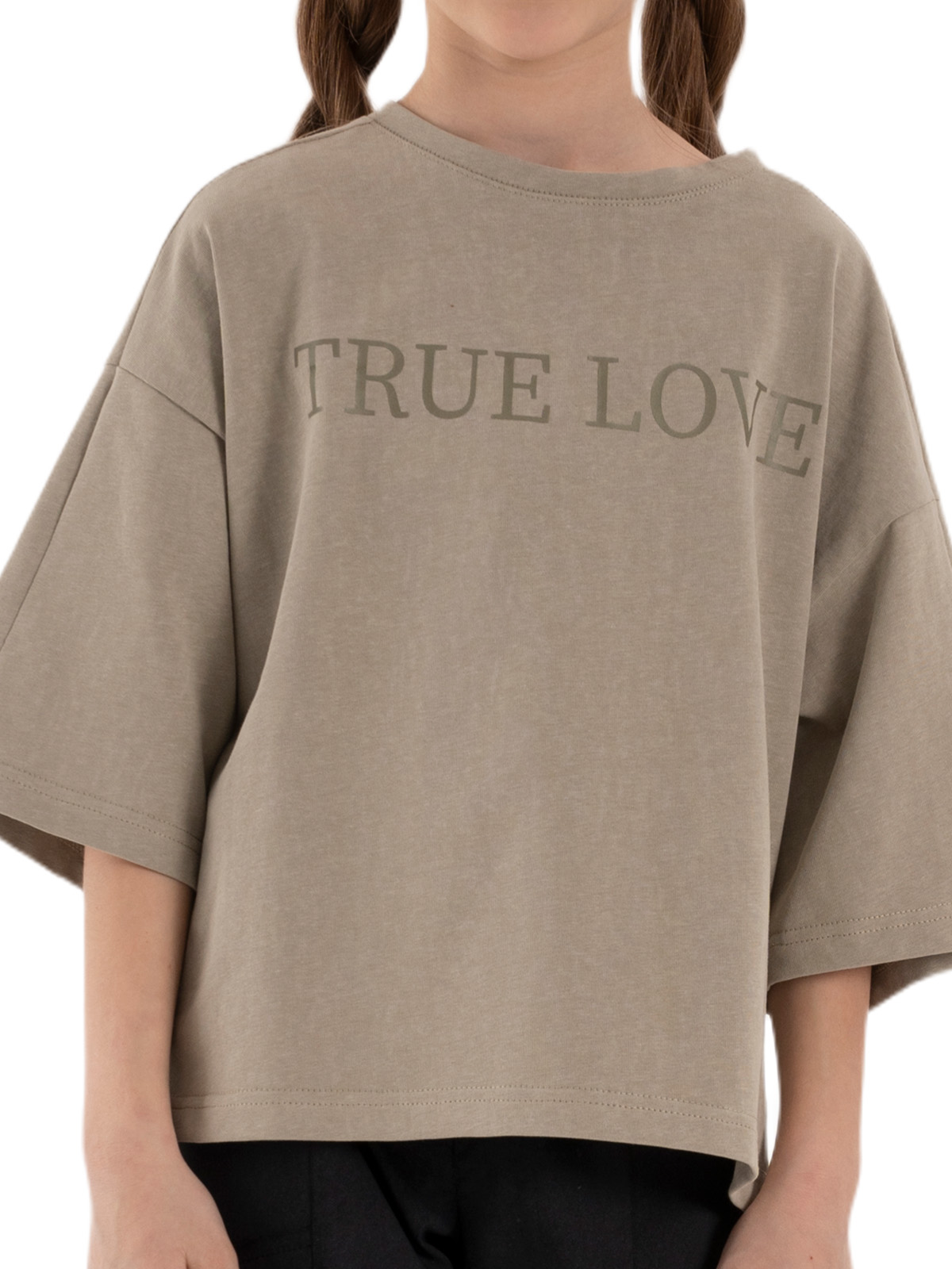 Джемпер для девочки О67078 (хаки)