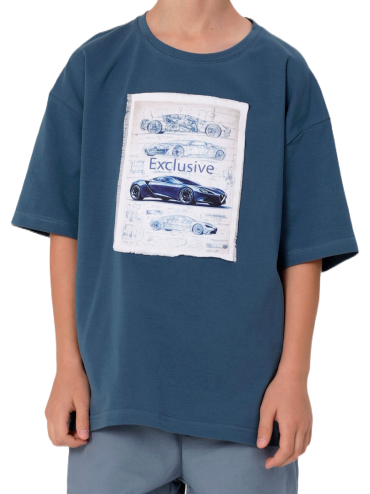 Джемпер для мальчика О47331 (деним)