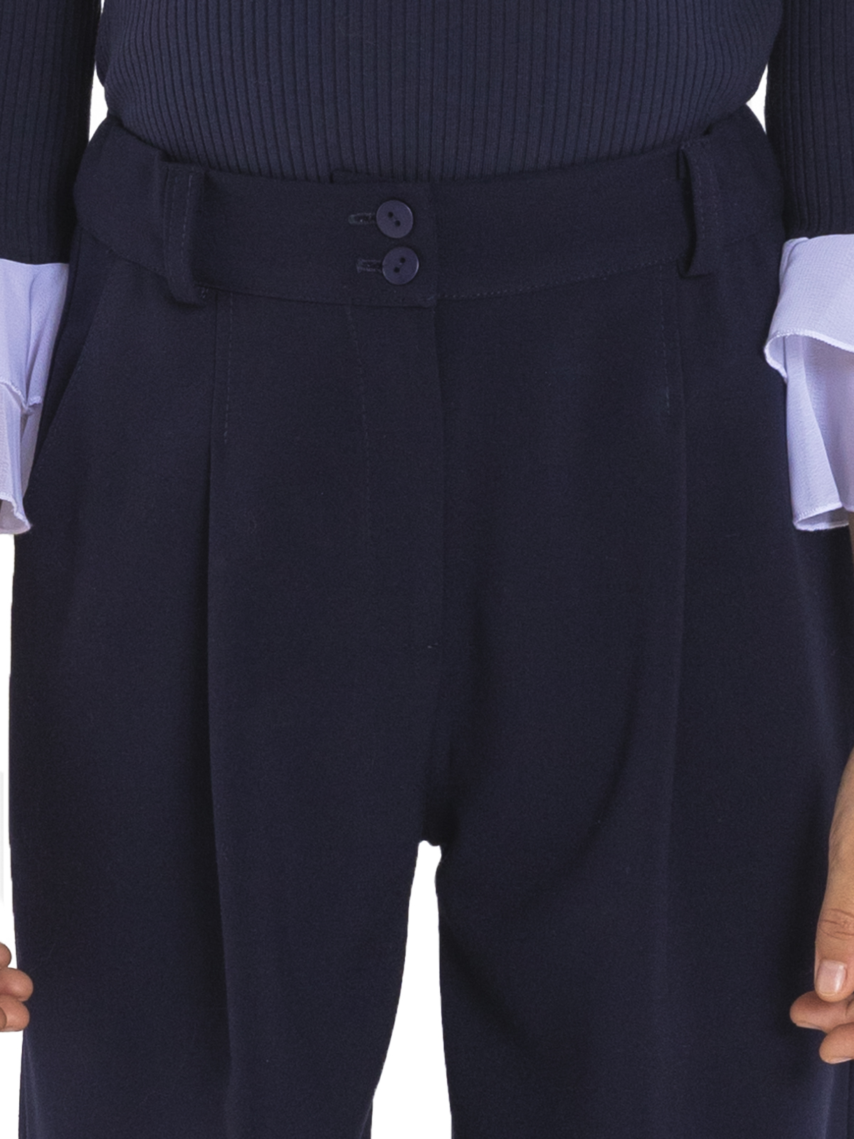 Брюки для девочки О76998 (синий)