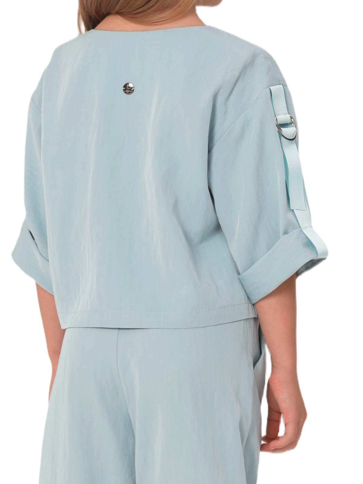 Комп.:блузка,брюки для девочки О57228 (бирюзовый)