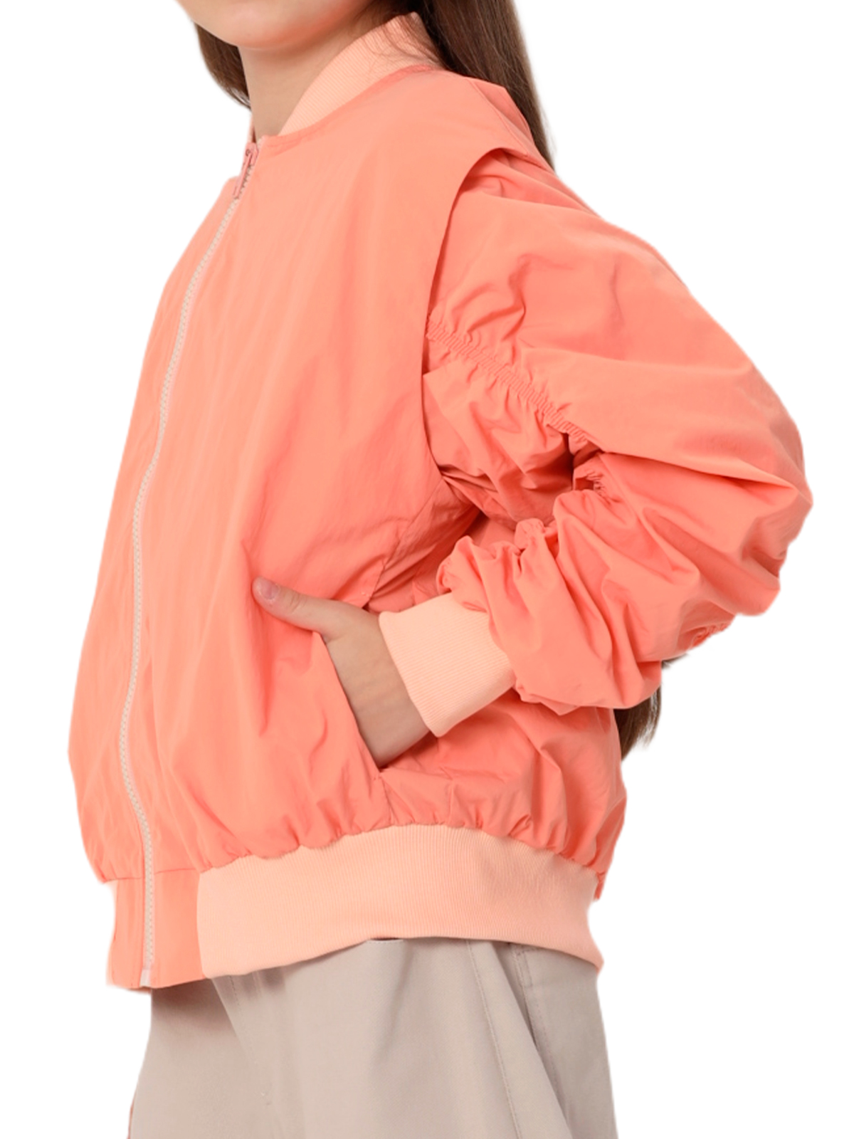 Куртка для девочки О57272 (оранжевый)