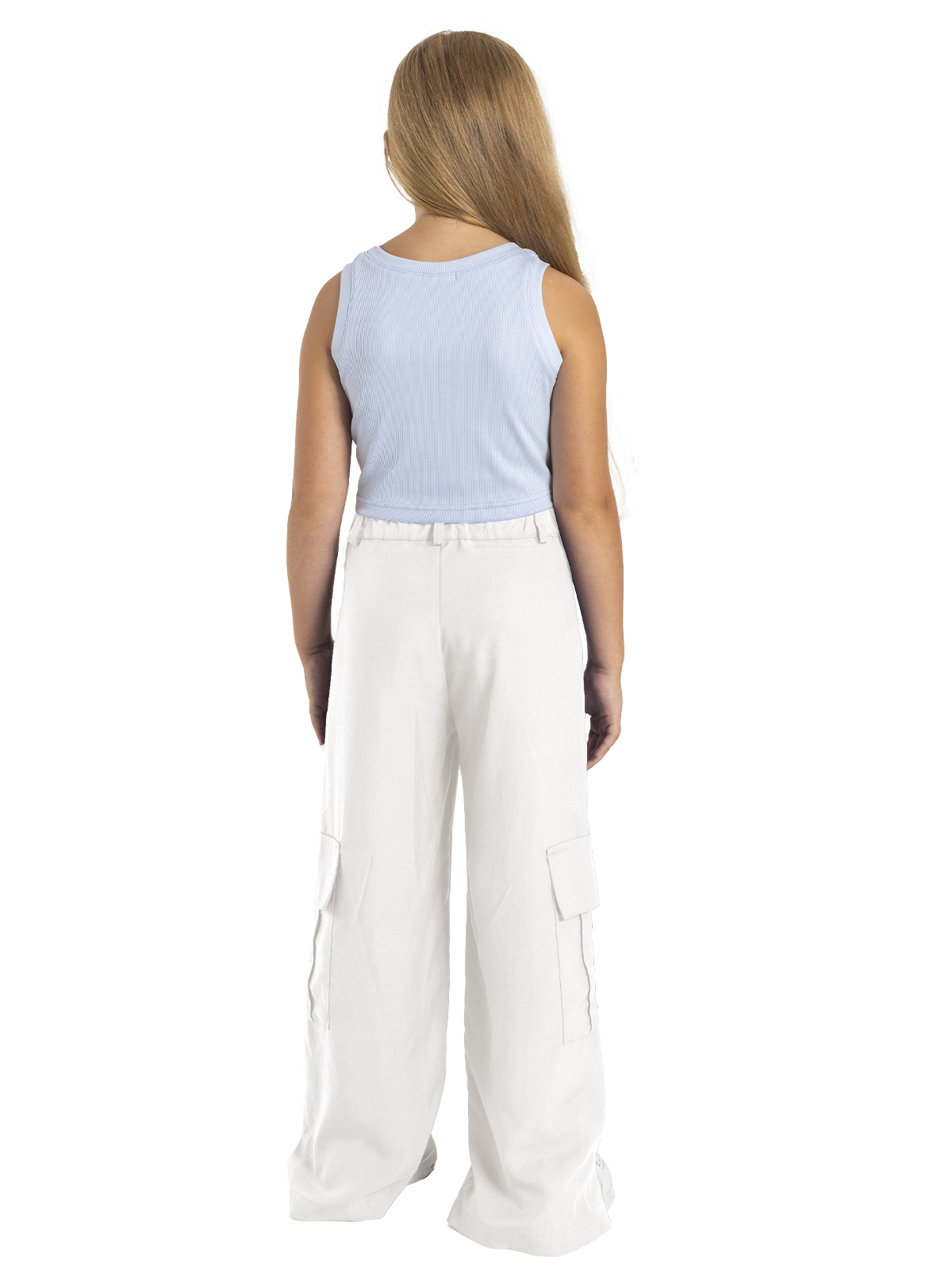 Брюки для девочки О56933 (белый)