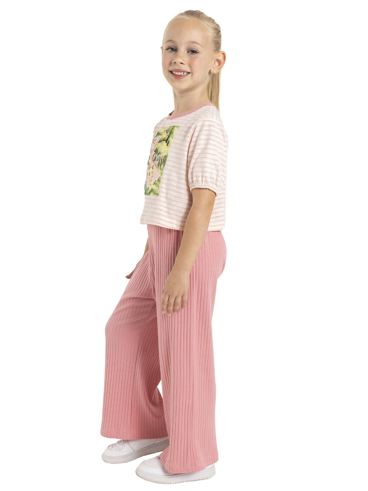 Брюки для девочки О56858 (розовый)