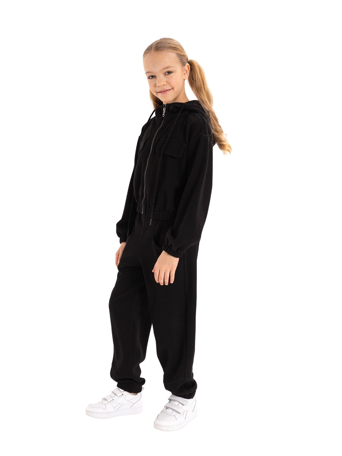 Джемпер для девочки О66589 (черный)