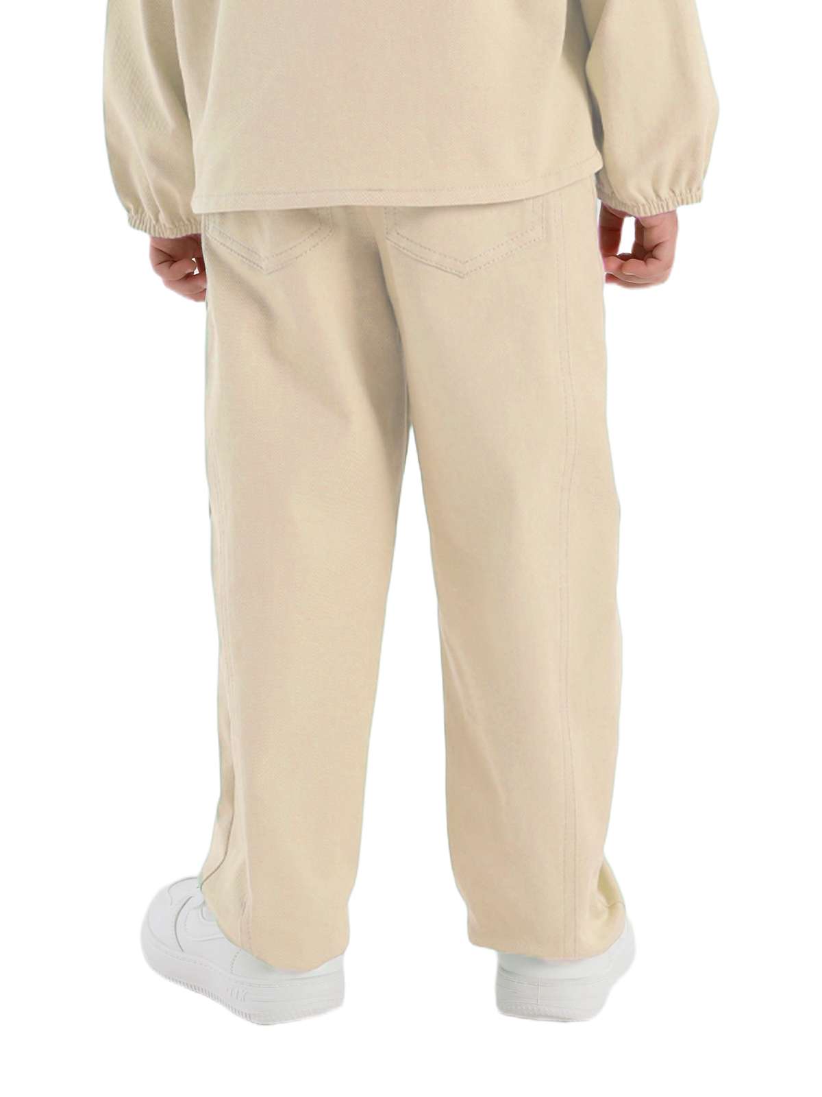 Брюки для девочки О57254 (молочный)