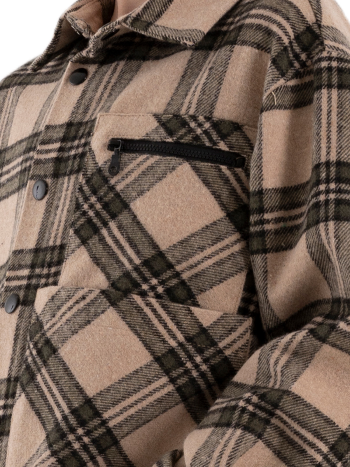 Куртка для мальчика О36207 (бежевый-зеленый)