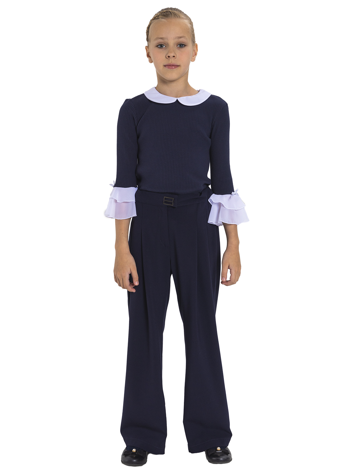 Брюки для девочки О76975 (синий)