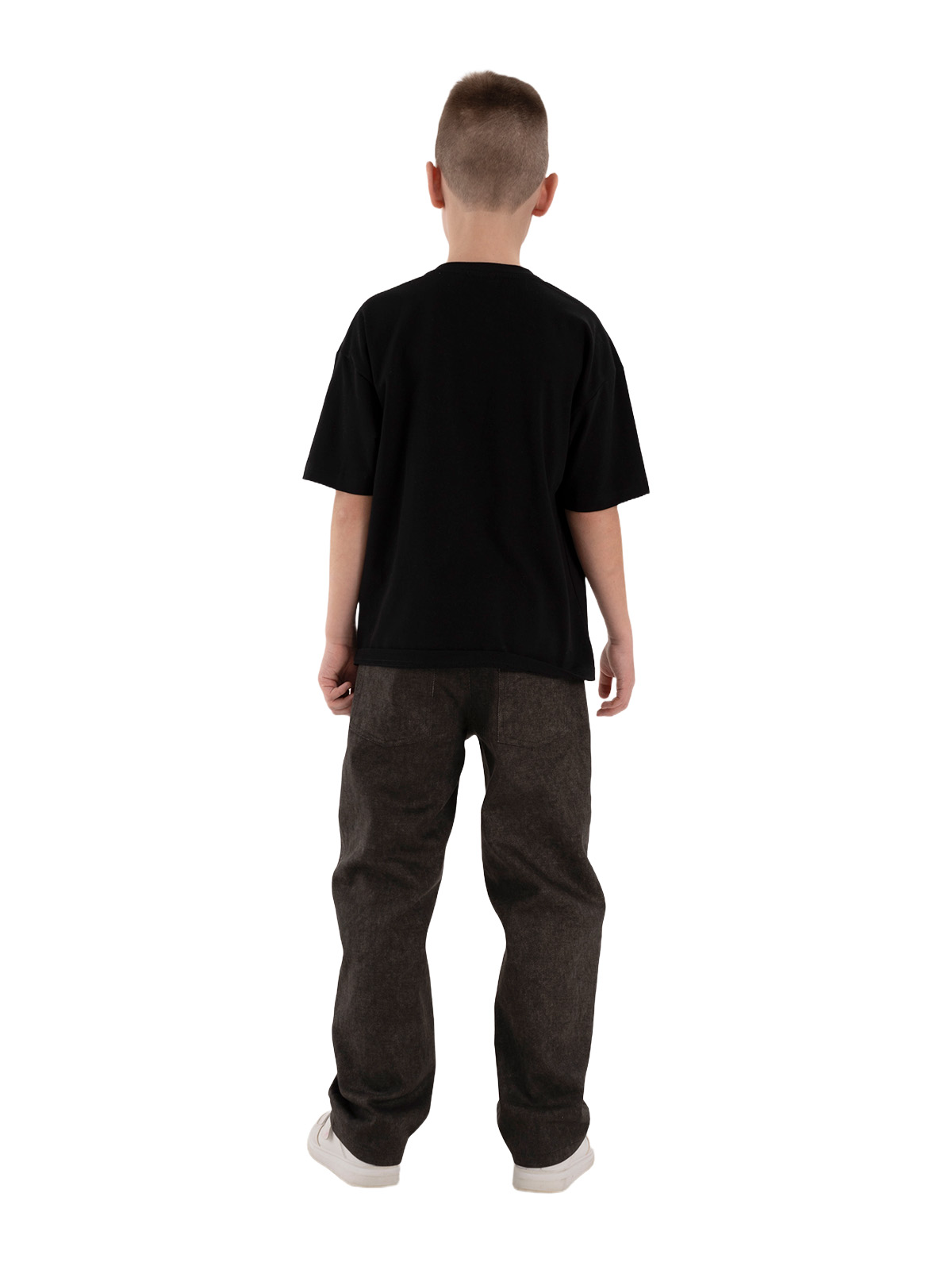 Брюки для мальчика О37168 (черный)