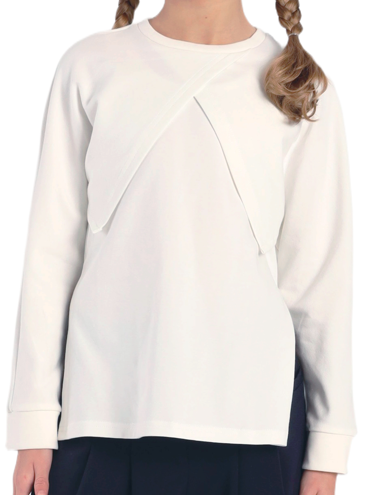 Джемпер для девочки О77001 (белый)