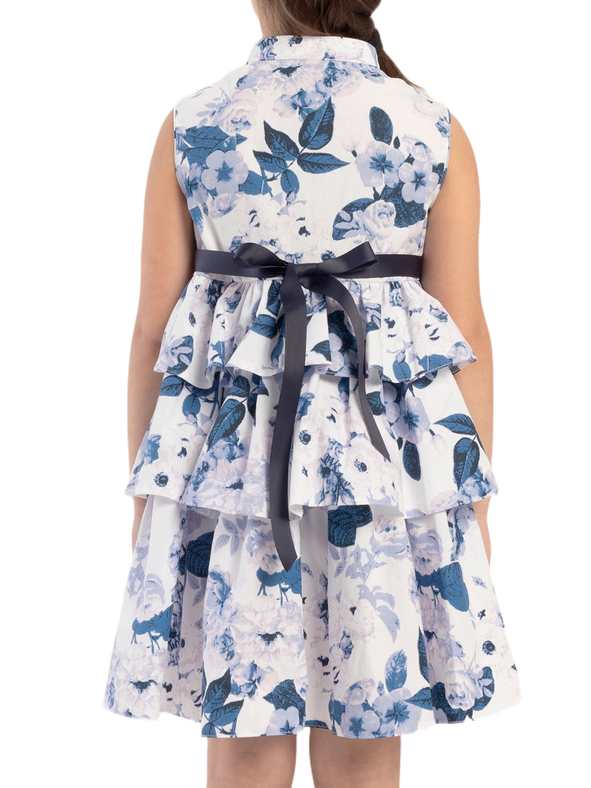 Платье для девочки О54027 (синий)