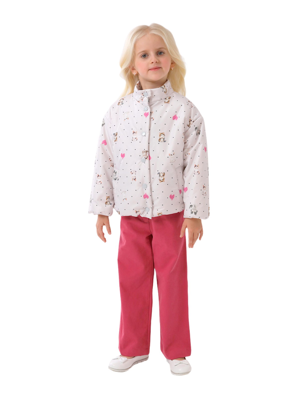 Куртка для девочки О57298 (бежевый)