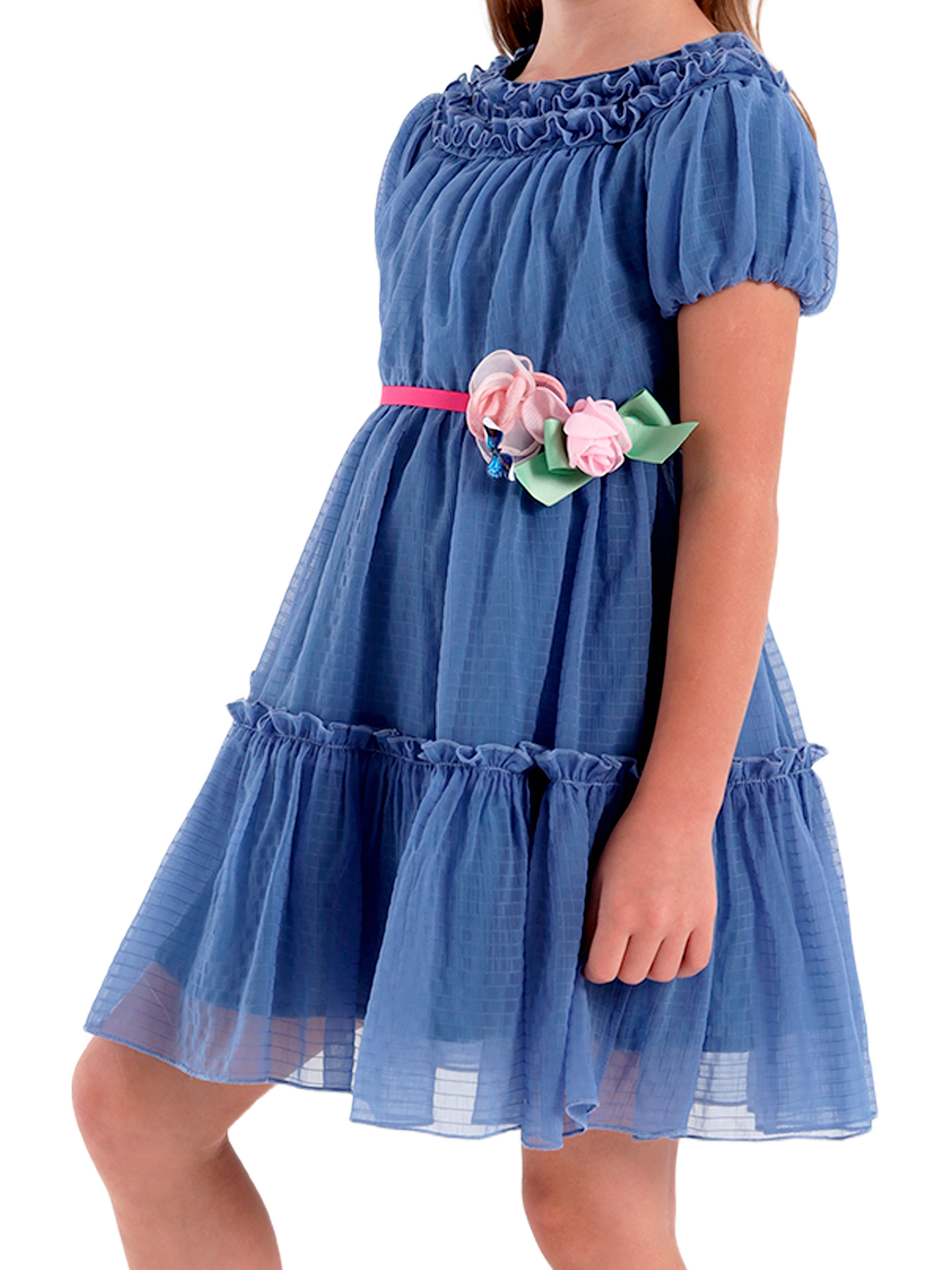 Платье для девочки О57241 (синий)