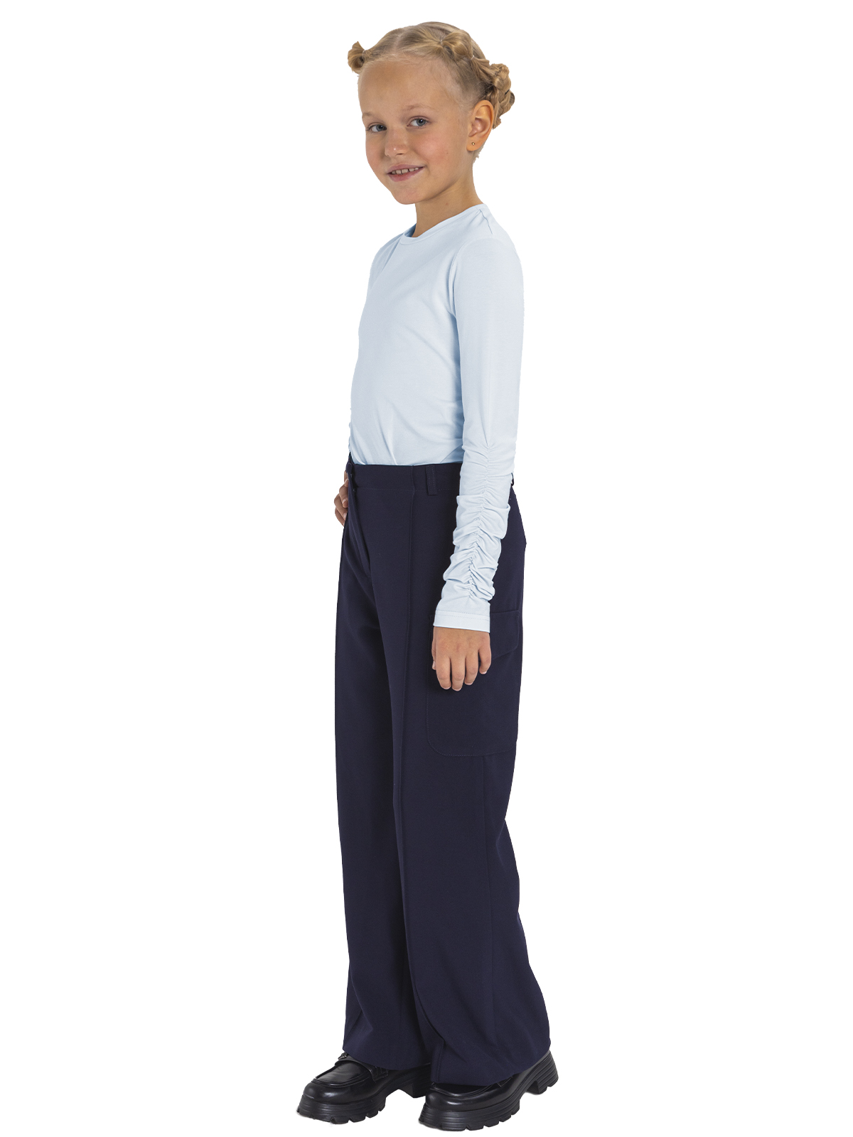 Джемпер для девочки О77050 (голубой)