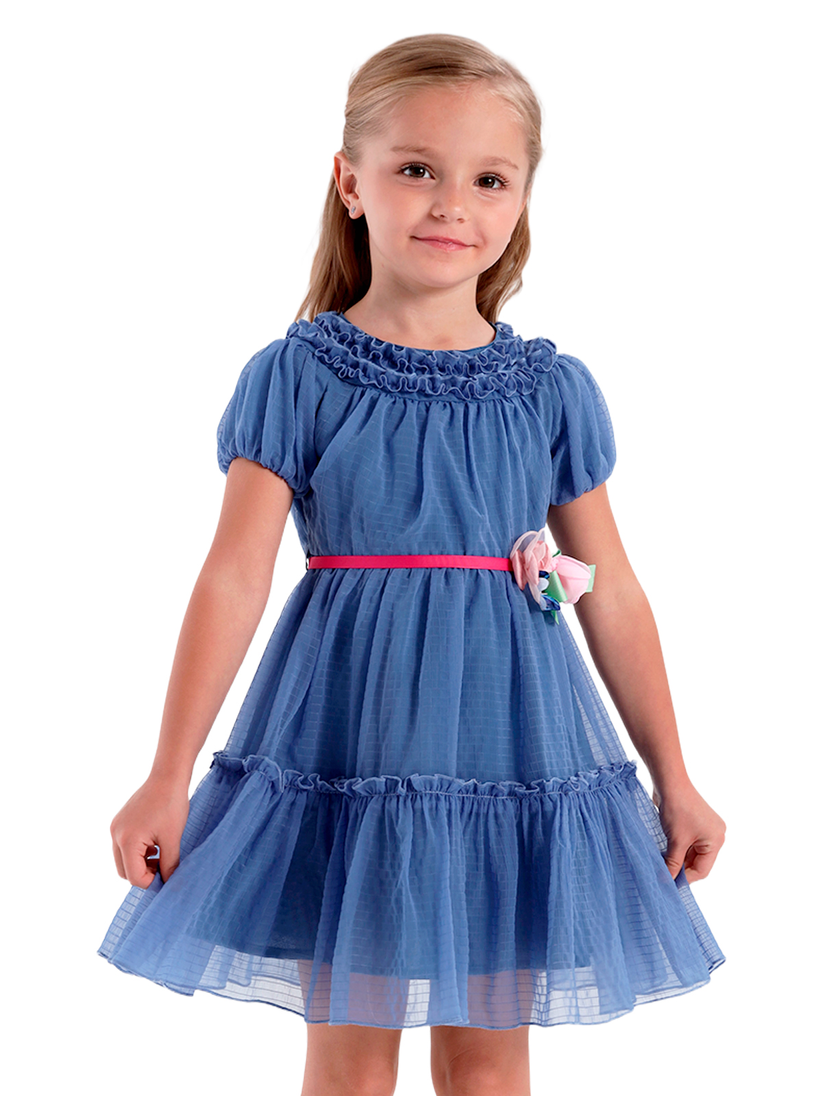 Платье для девочки О57241 (синий)