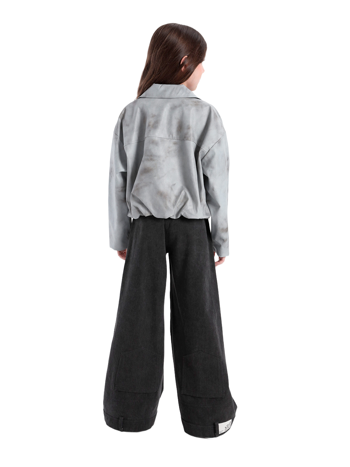 Куртка для девочки О57273 (серый)