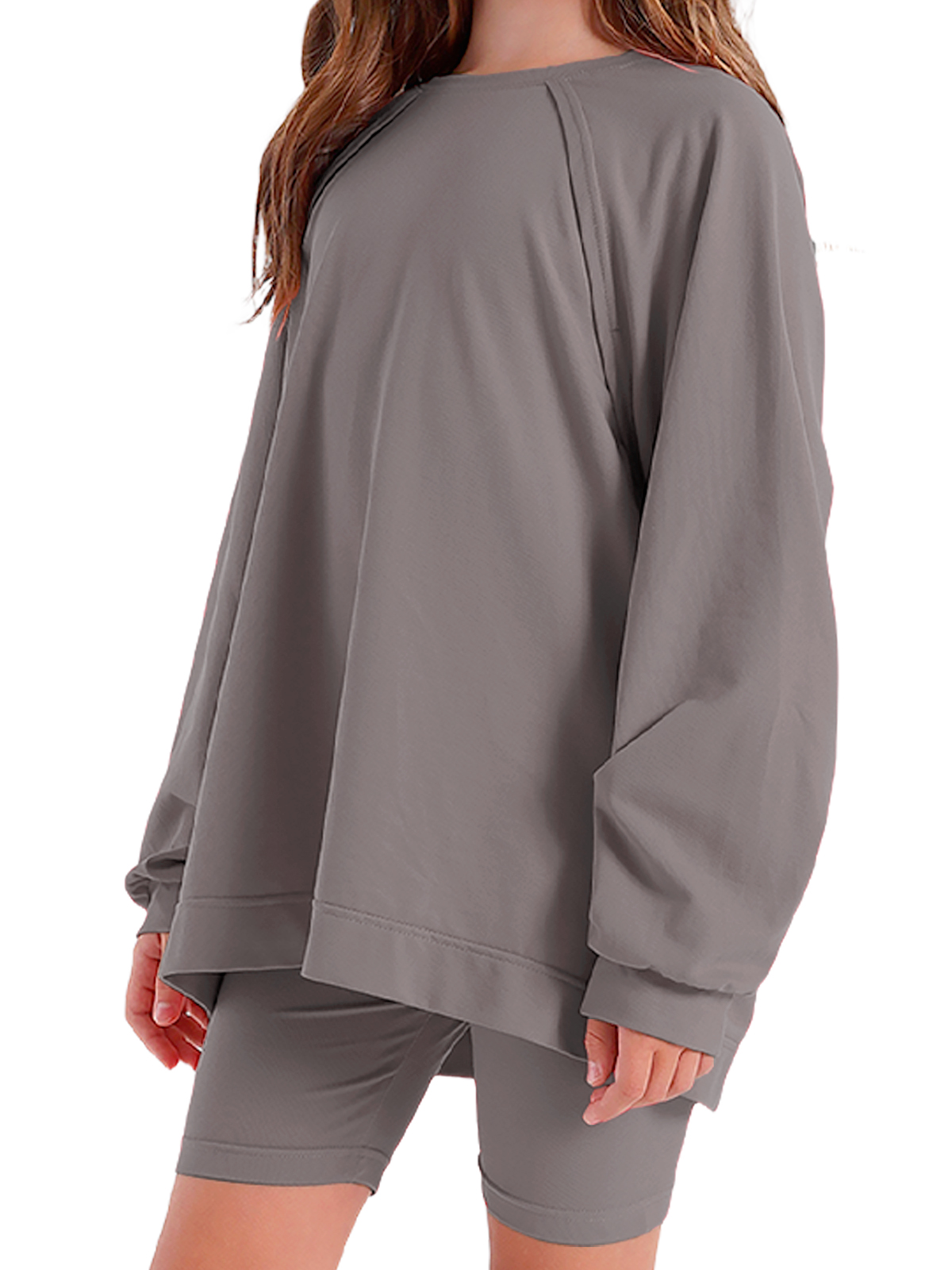 Джемпер для девочки О57282 (серый)