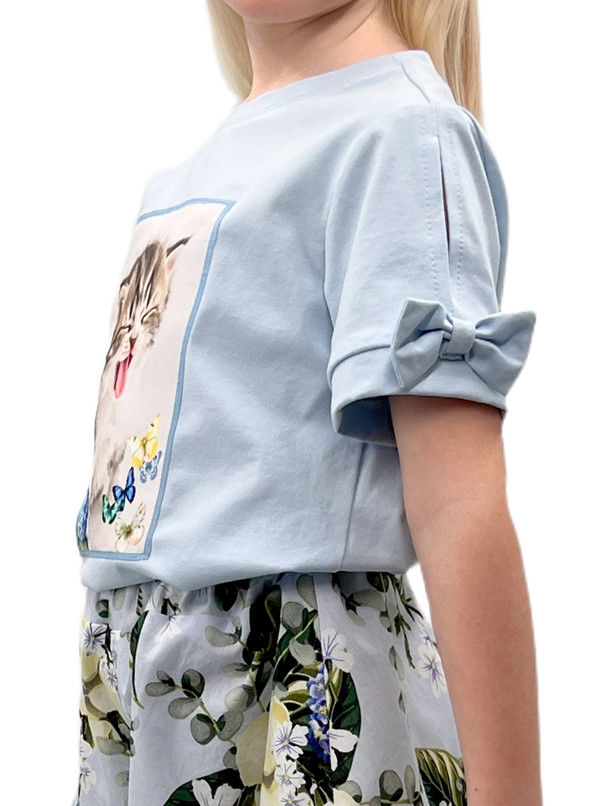 Джемпер для девочки О56905 (голубой)