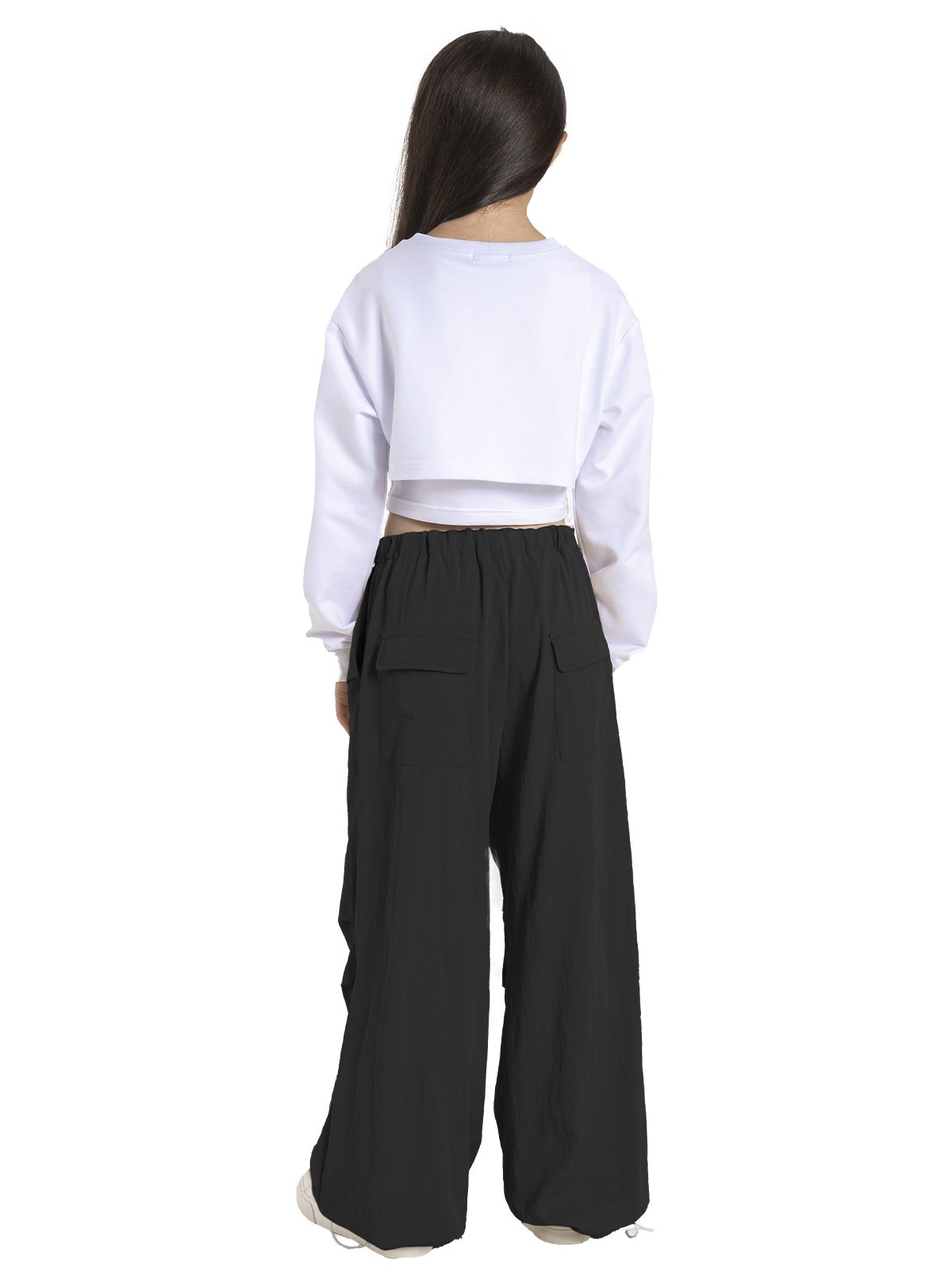 Брюки для девочки О56917 (черный)