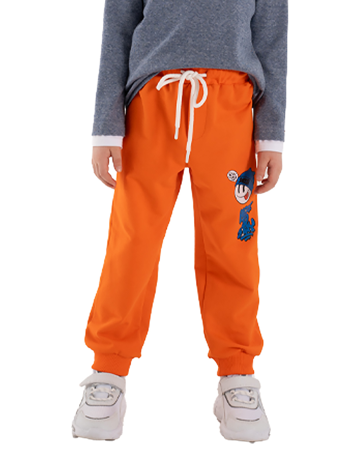 Брюки для мальчика О37128 (оранжевый)