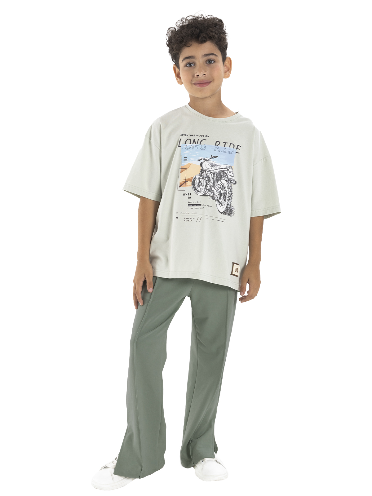 Брюки для мальчика О46950 (зеленый)