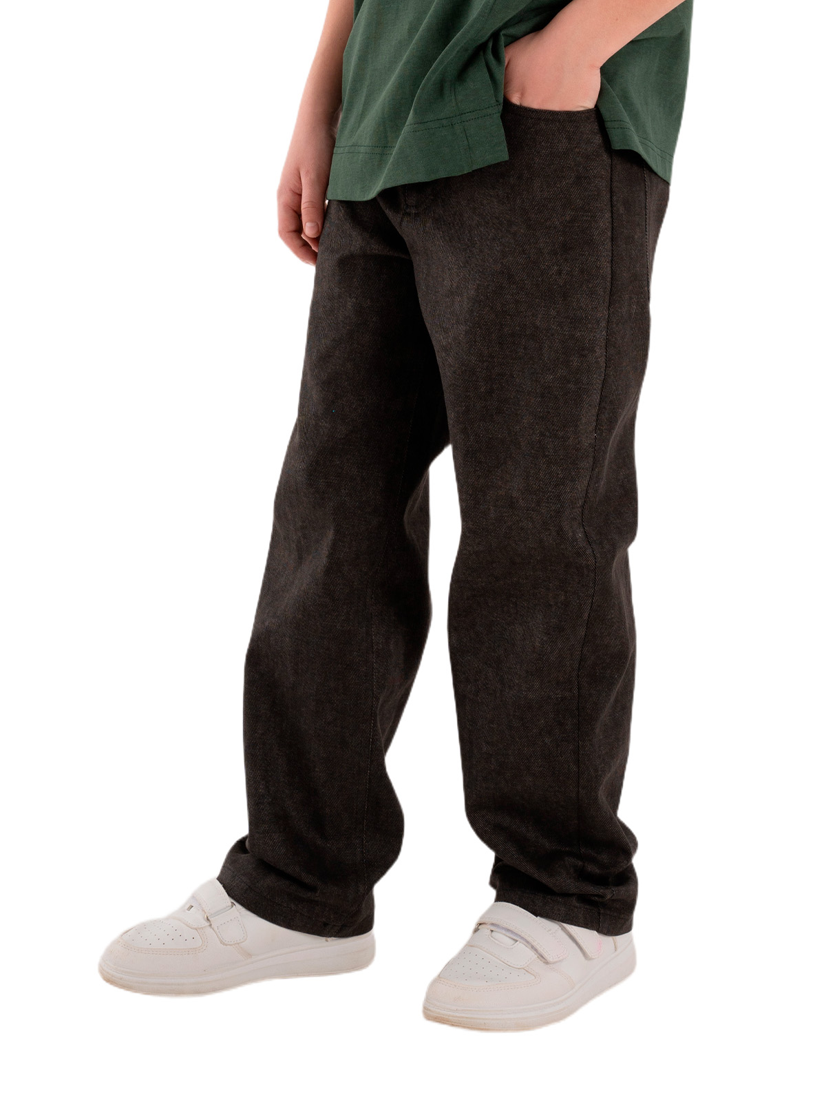 Брюки для мальчика О37168 (черный)