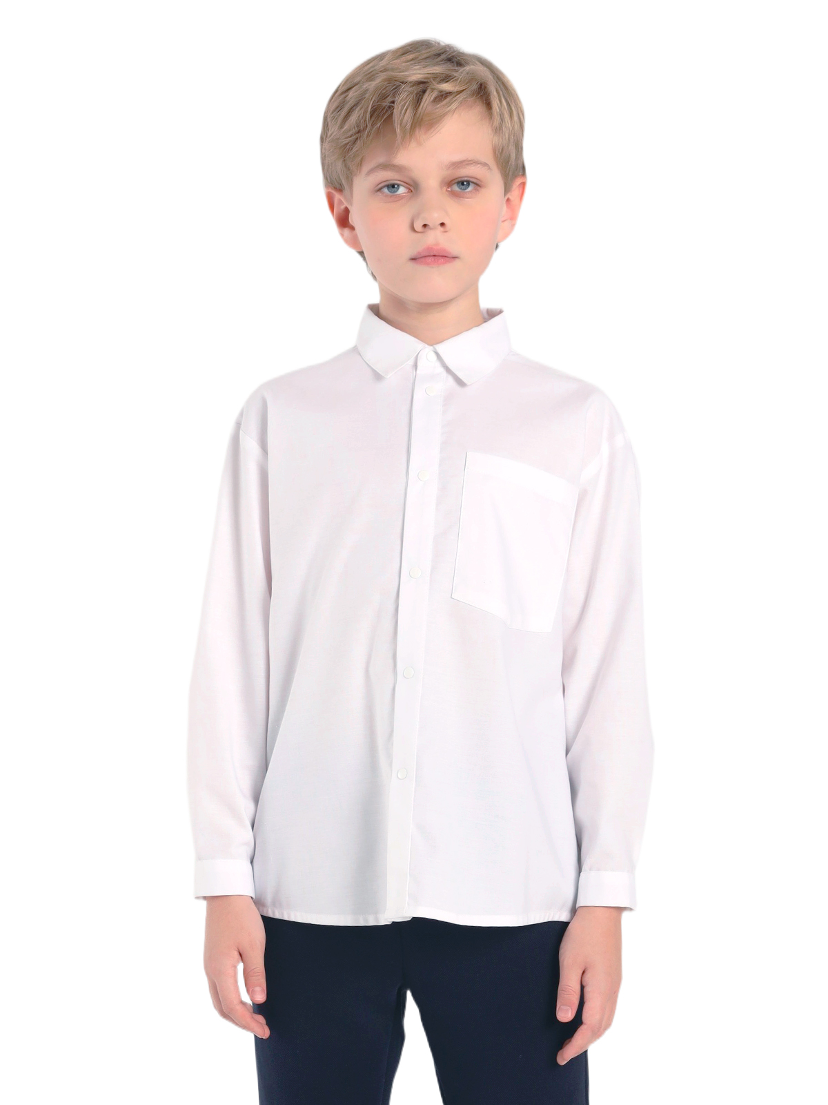 Верхняя сорочка для мальчика О17065 (белый)