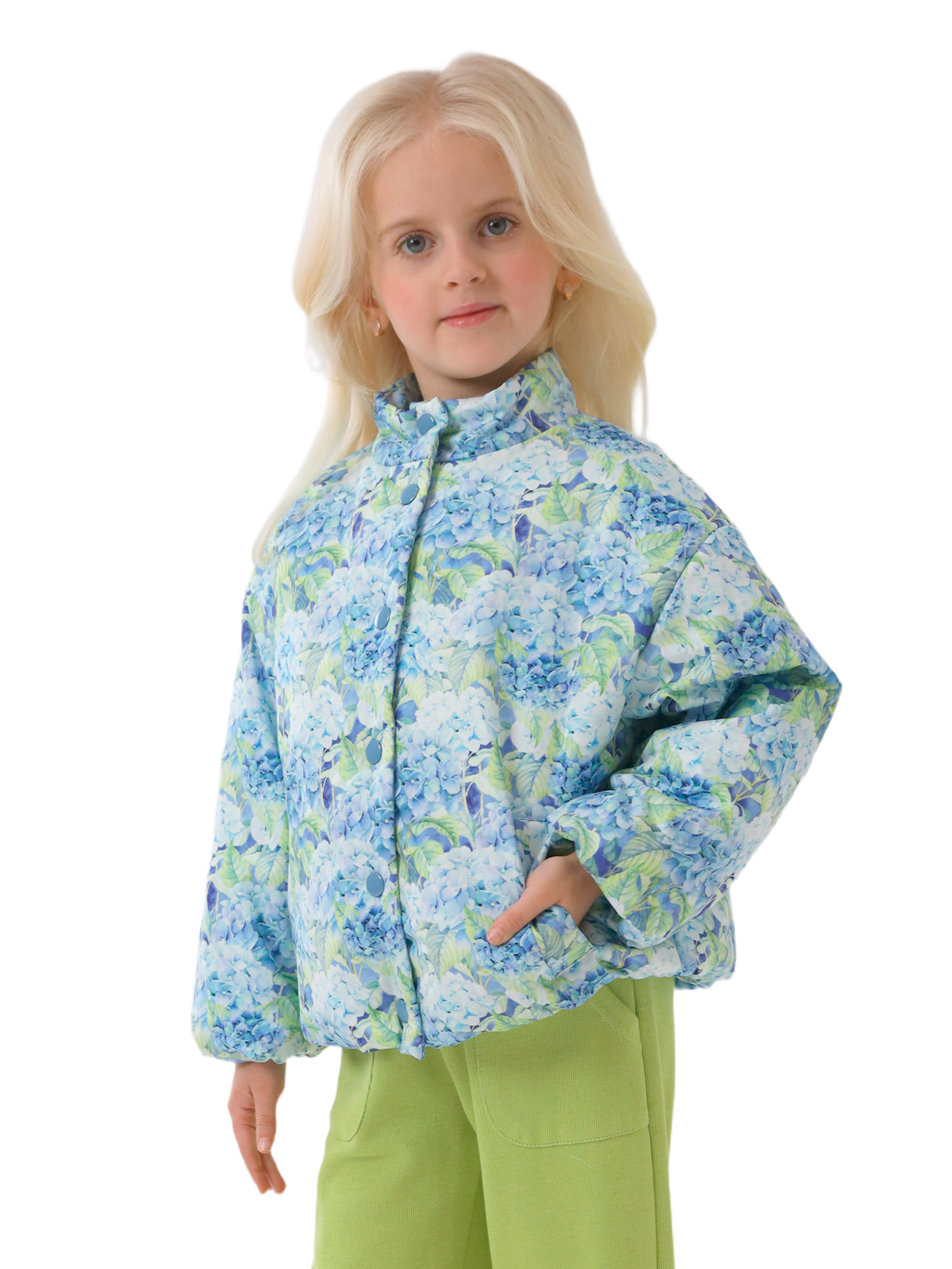 Куртка для девочки О57298 (голубой)