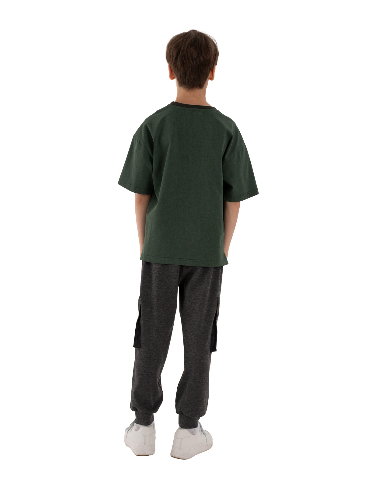 Брюки для мальчика О37164 (черный)