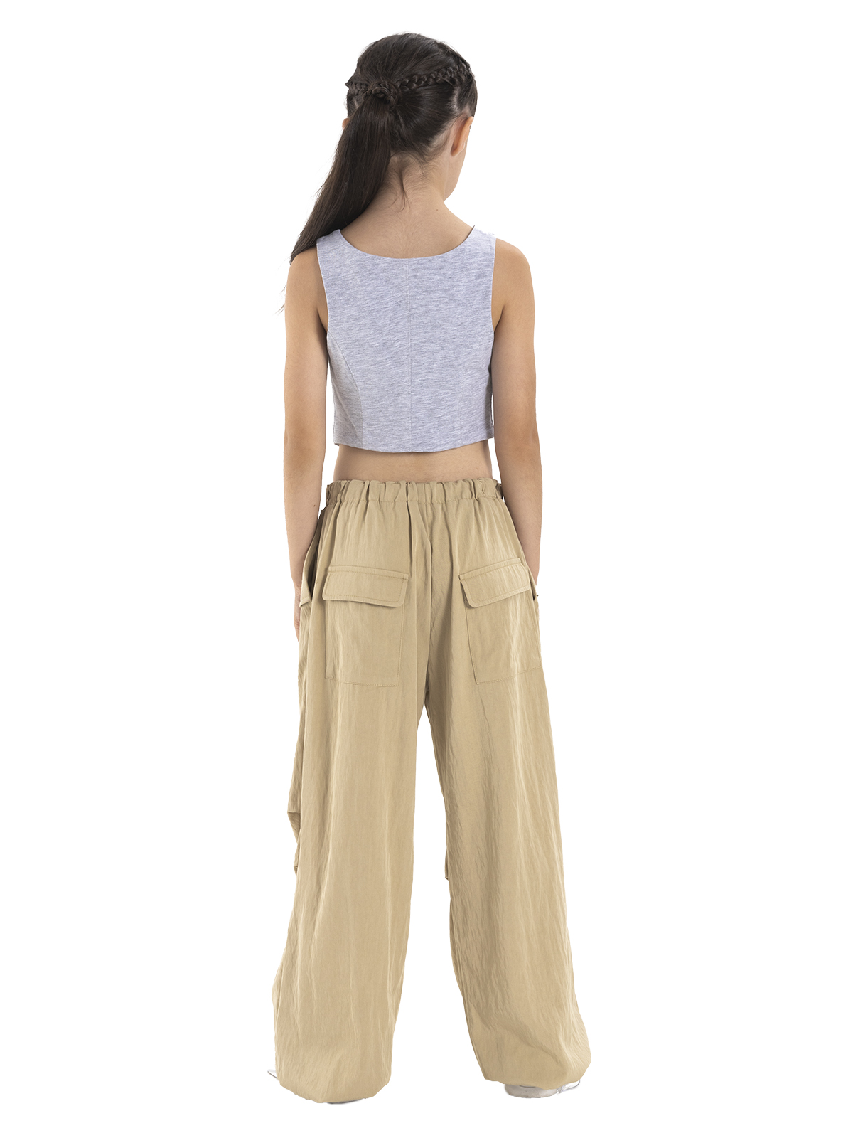 Джемпер для девочки О57021 (серый)