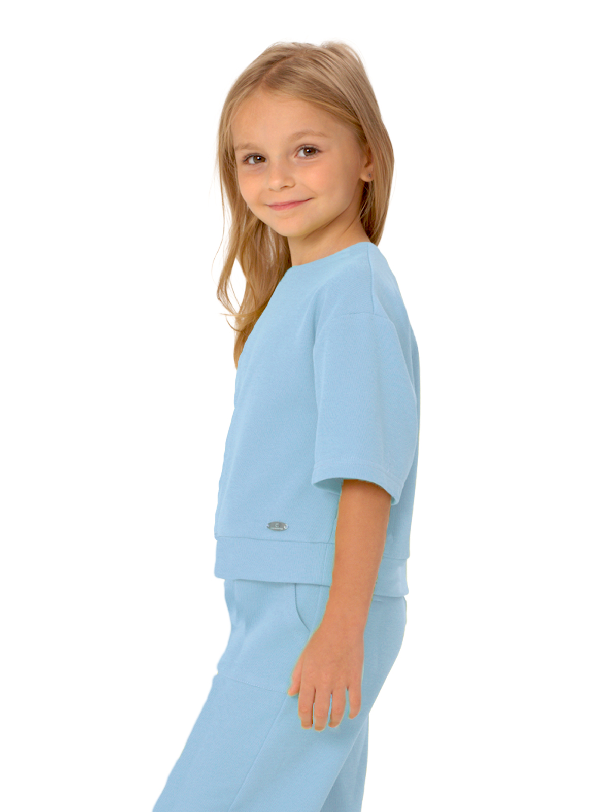 Комп.:джемп.,брюки для девочки О57300 (голубой)