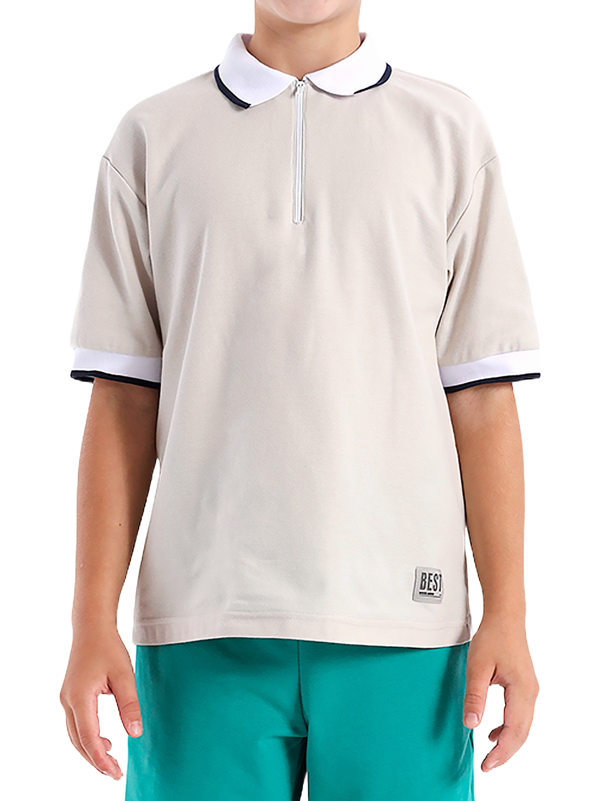 Джемпер для мальчика О47332 (бежевый)