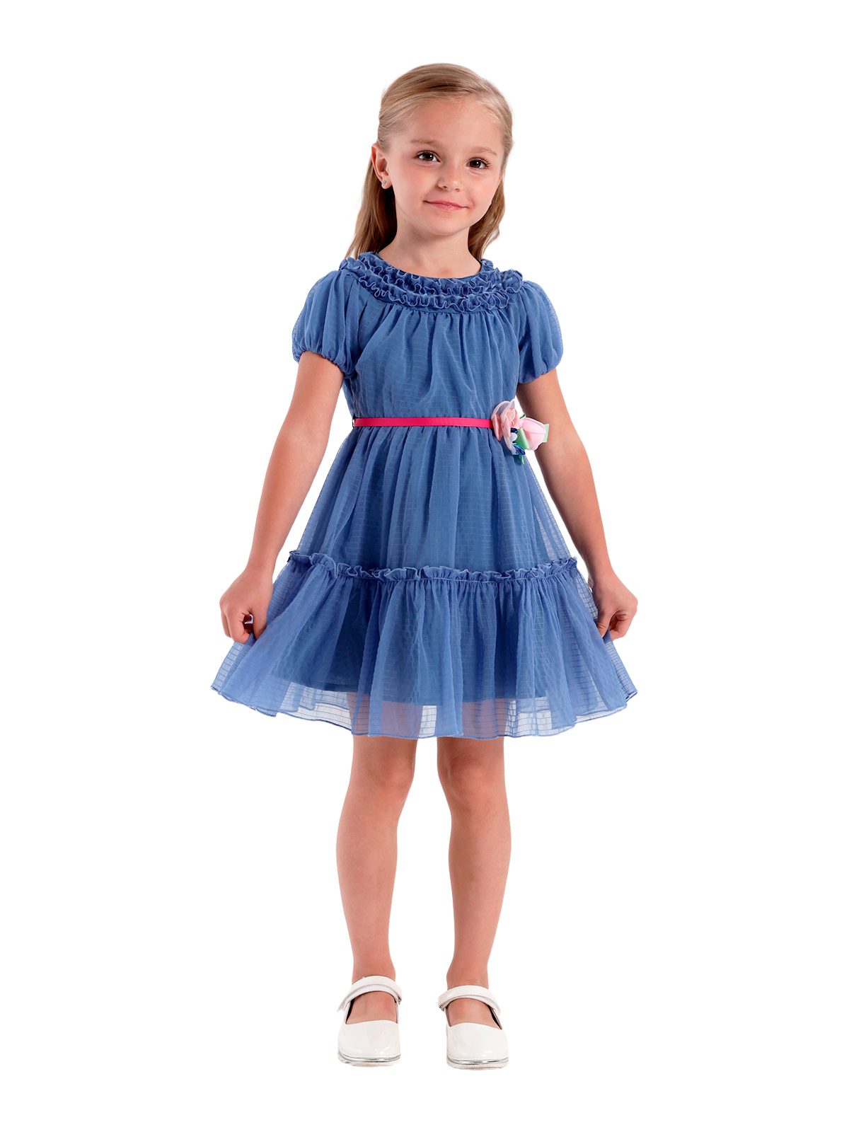 Платье для девочки О57241 (синий)