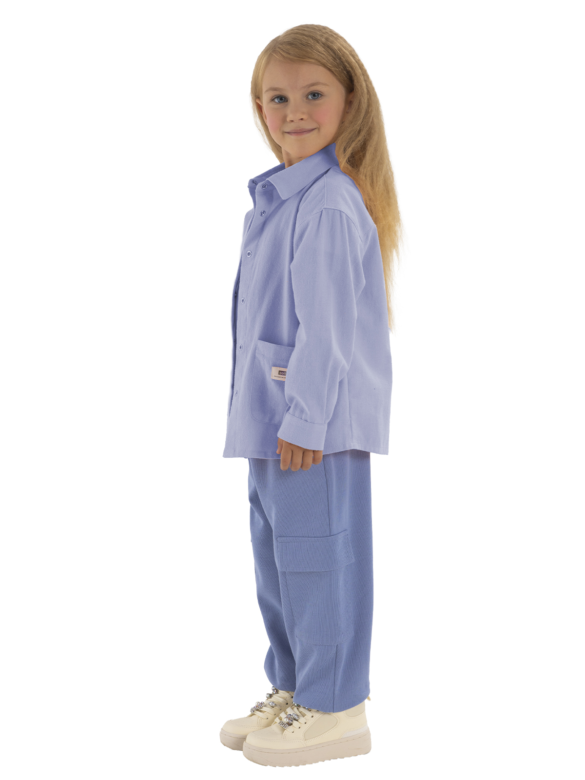 Блузка для девочки О56797 (сиреневый)