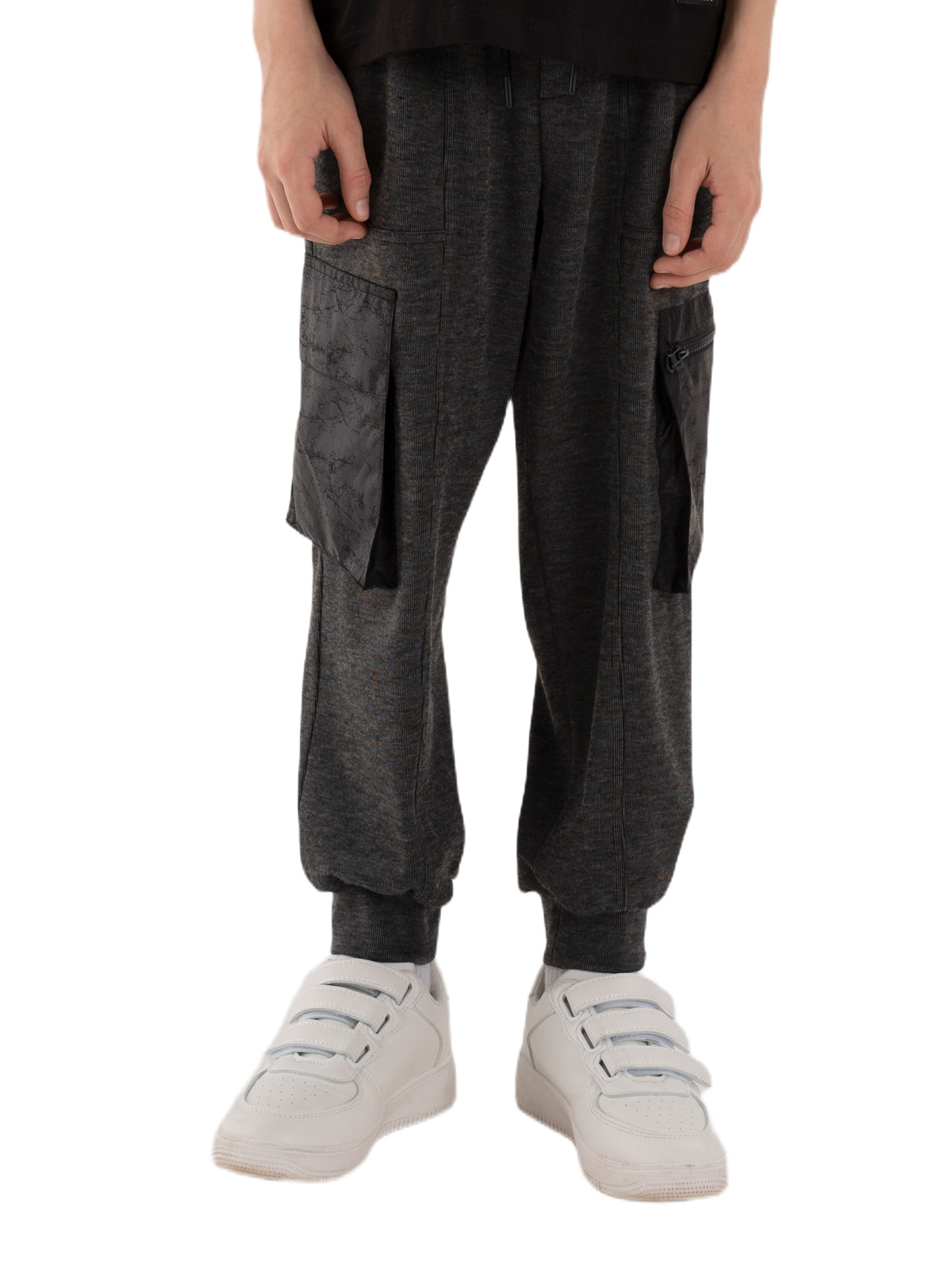 Брюки для мальчика О37164 (черный)