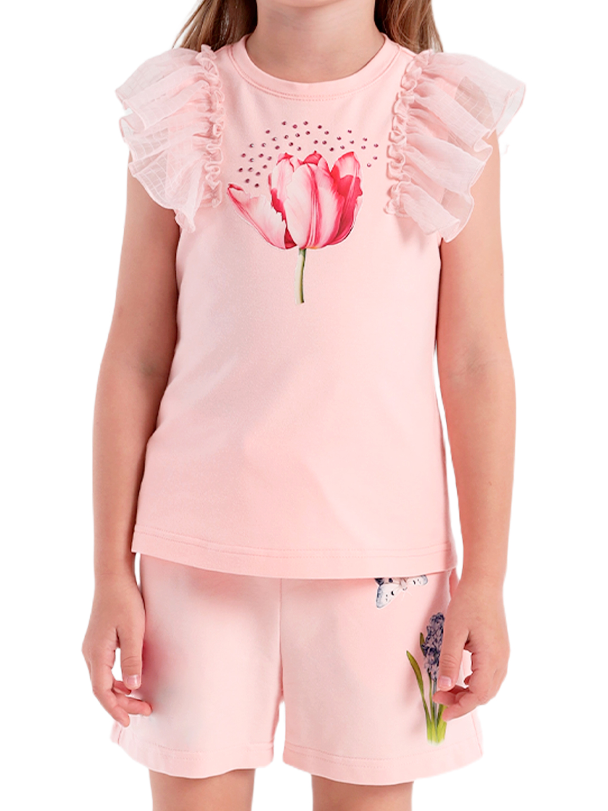 Блузка для девочки О57239 (розовый)