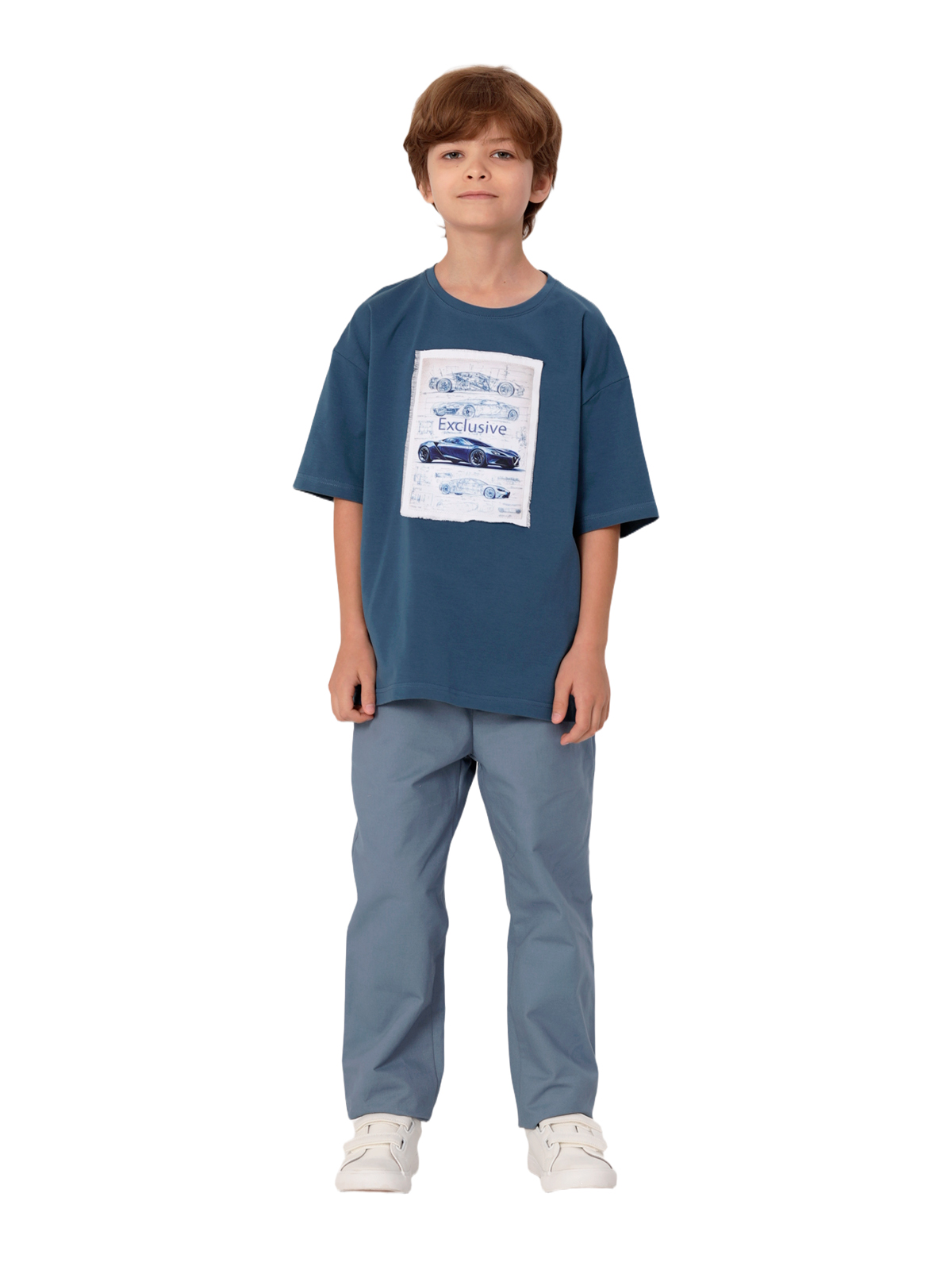 Джемпер для мальчика О47331 (деним)