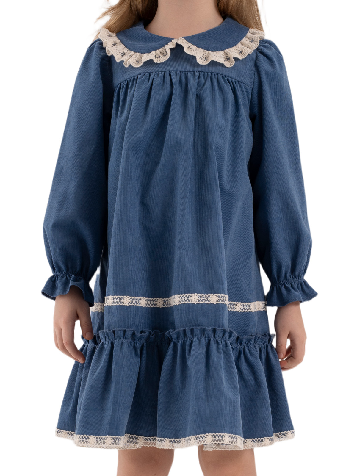 Платье для девочки О67146 (синий)