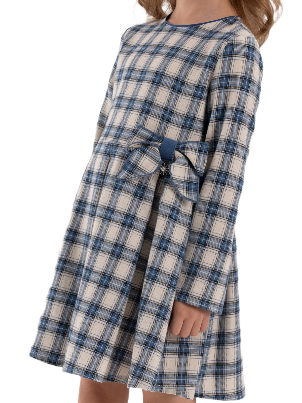 Платье для девочки О67144 (синий)