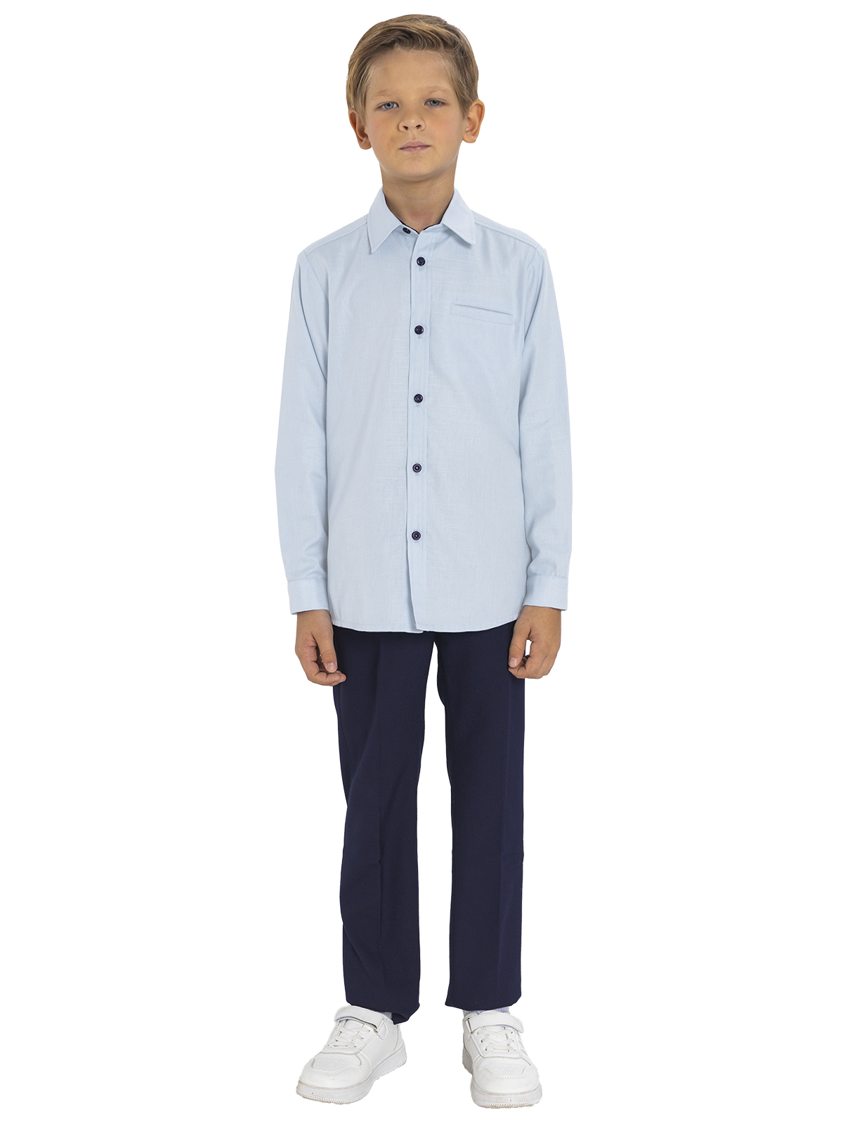 Верхняя сорочка для мальчика О17066 (голубой)