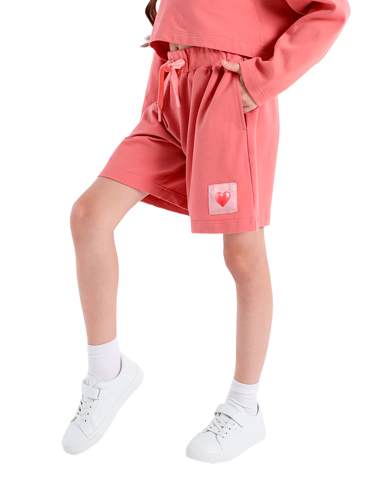 Шорты для девочки О57275 (красный)