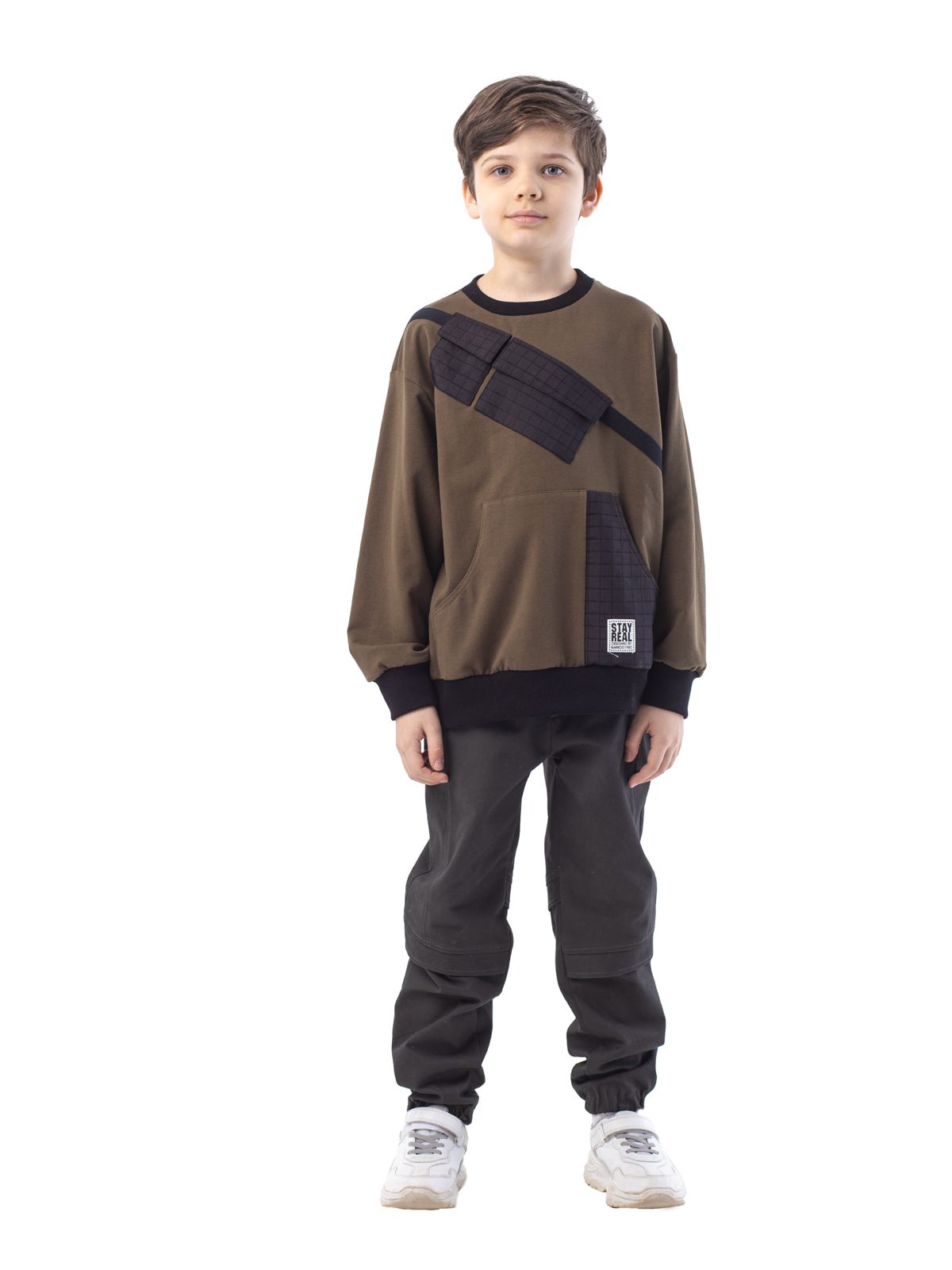 Брюки для мальчика О36680 (хаки)