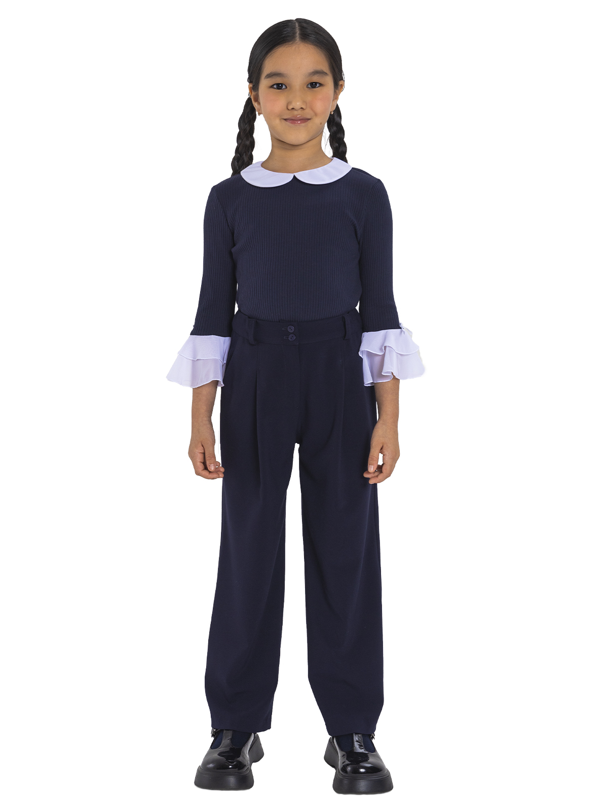 Брюки для девочки О76998 (синий)